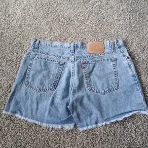 Levi's Vintage 90s Cutoff 555 Guys Cut Denim Jean Shorts Jorts 35x3 Grunge